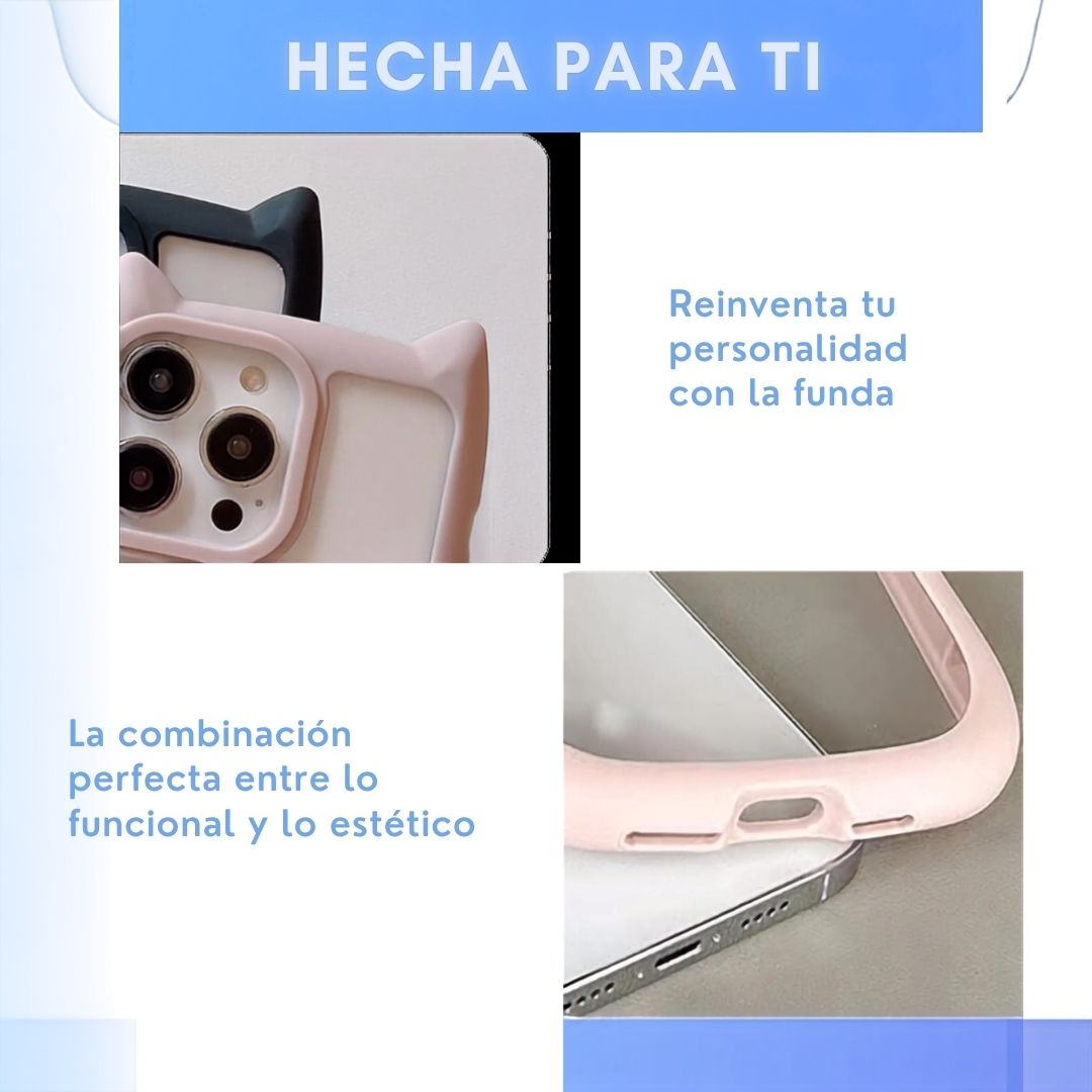 Funda de gato personalizable para iPhone